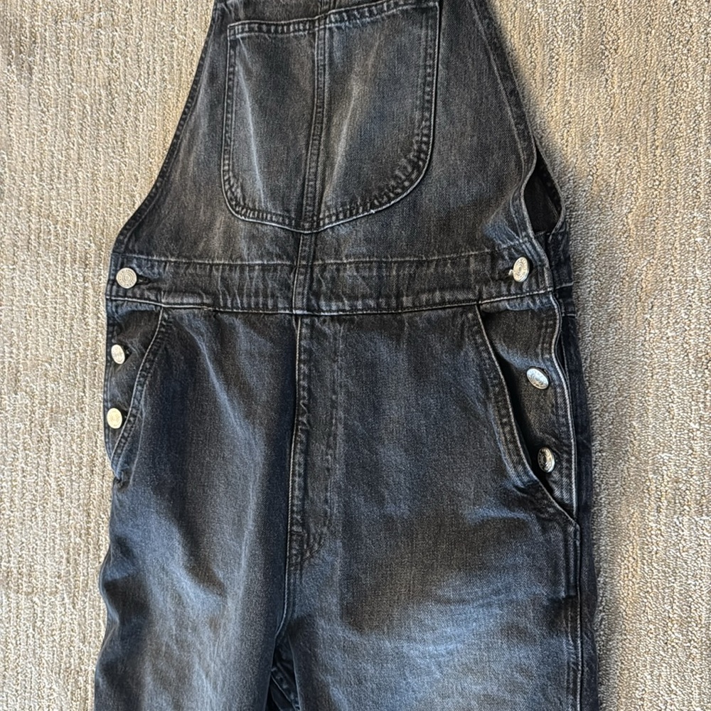 FRAME Denim Classic Overalls in Blackwater M - Picture 7 of 9